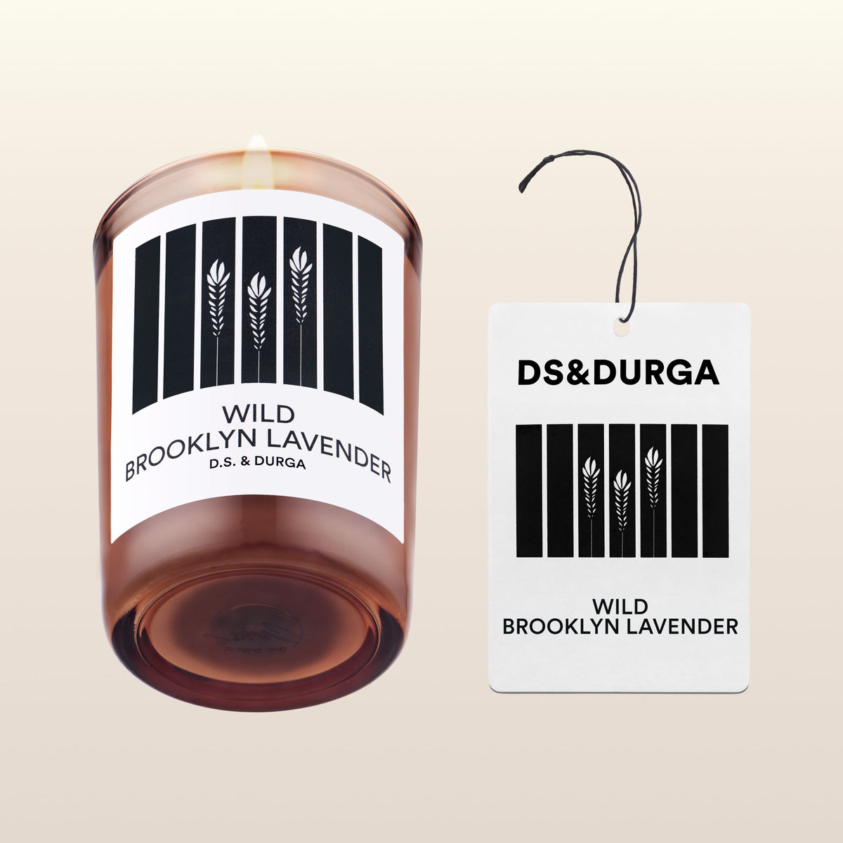 Wild Brooklyn Lavender Candle and Auto Set