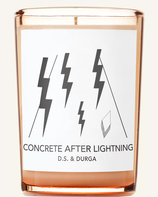 Concrete After Lightning Candle